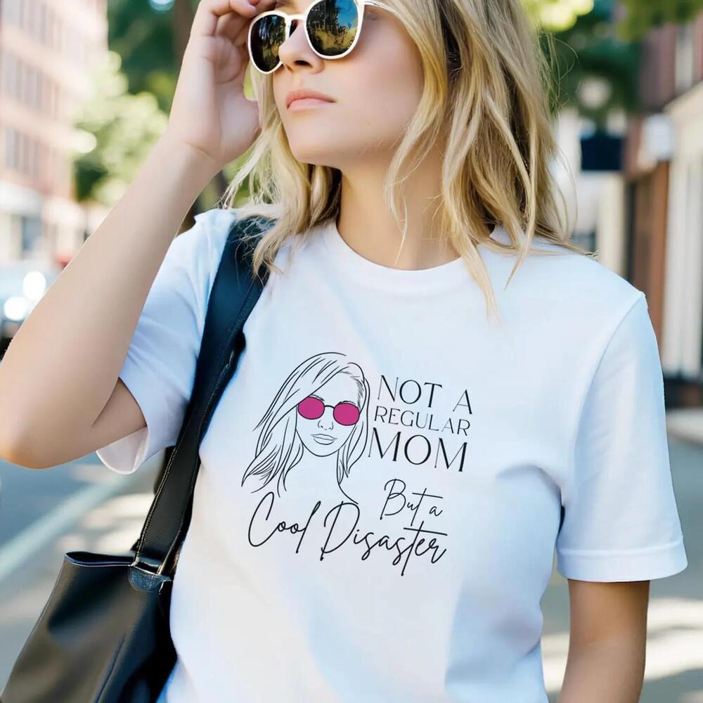 Mom Gift Quot_Not A Regular Mom Quot_ Bella Canvas 3001 T Shirt